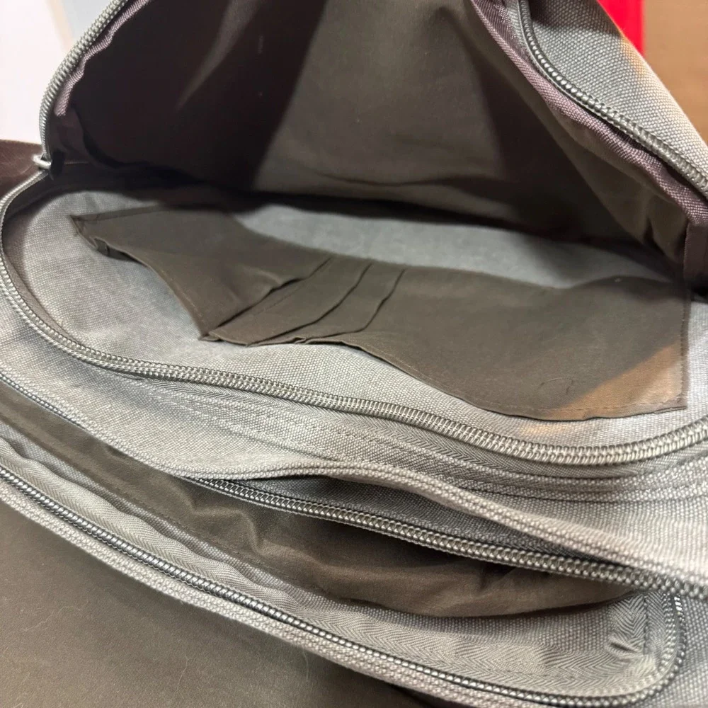 Canvas Messenger Bag Mens Large Gray 16